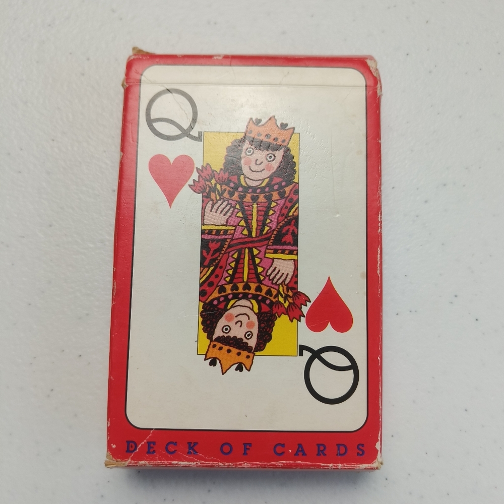 VTG Workman Publishing Kids Deck of Playing Cards Large Size Oversize‎ 3 1/4x5"